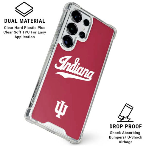 Indiana University IU Hoosiers Galaxy S25 Ultra Clear Case